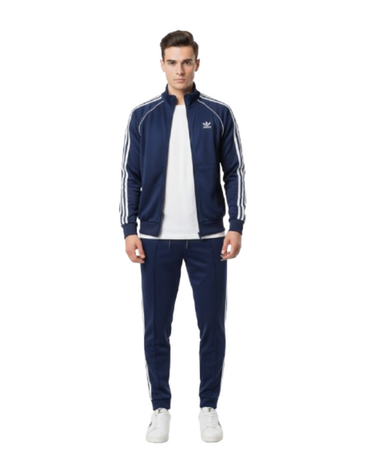 Premium Quality Men's Winter Tracksuits - Navy Blue