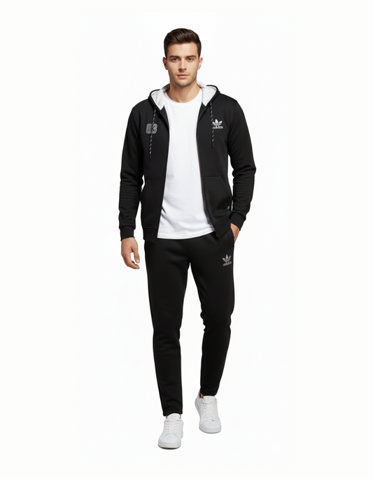 Premium Quality Men's Winter Tracksuits - Black