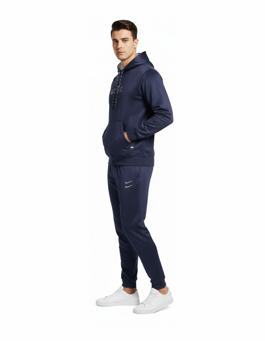 Premium Quality Men's Winter Tracksuits - Navy Blue