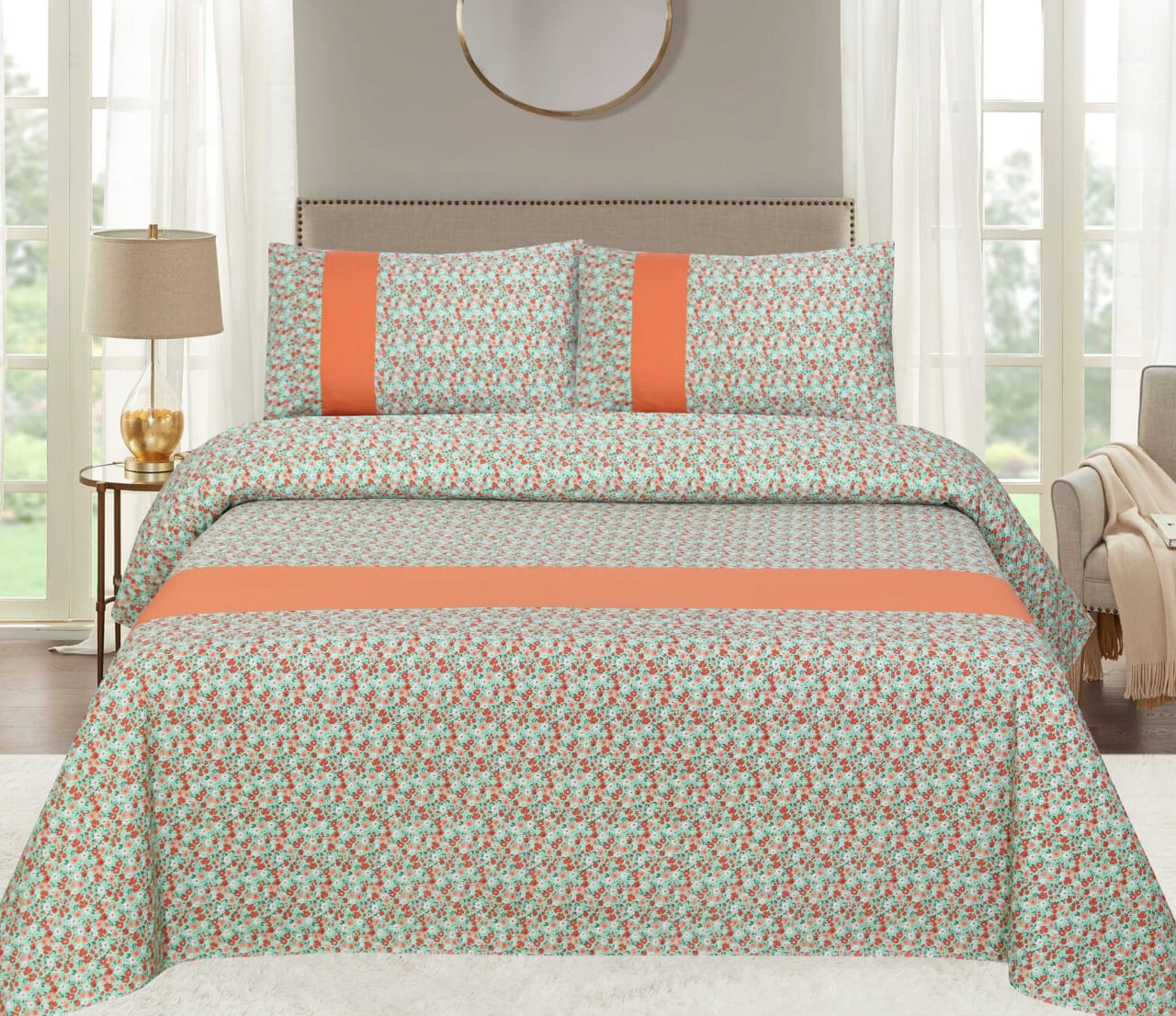 Premium Zeen Cotton Duck Bed Sheet 3PCS - Export Quality