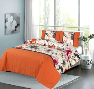 Premium Zeen Cotton Duck Bed Sheet 3 PCS - Export Quality (Patch Work)