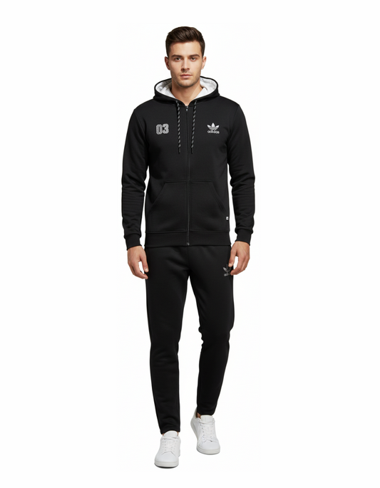 Premium Quality Men's Winter Tracksuits - Black