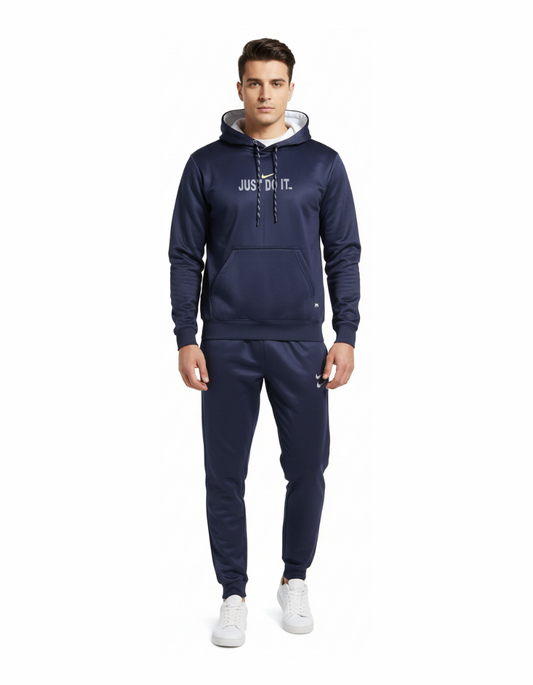 Premium Quality Men's Winter Tracksuits  - Navy Blue