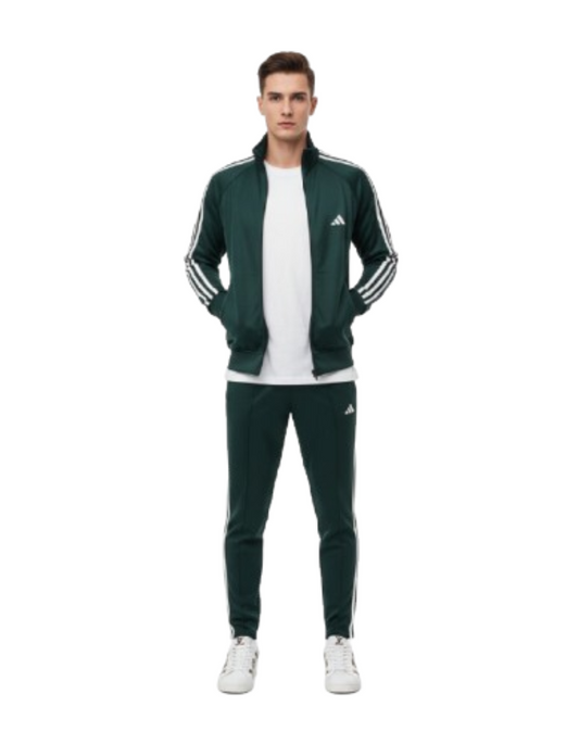 Premium Quality Men's Winter Tracksuits - Collegiate Green