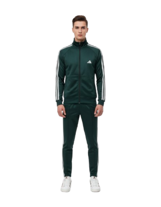 Premium Quality Men's Winter Tracksuits - Collegiate Green