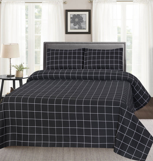 Premium Zeen Cotton Duck Bed Sheet 3 PCS - Export Quality (Patch Work)