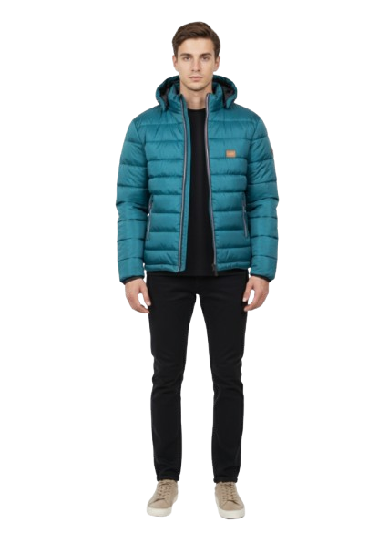 Premium Quality Full Sleeves Puffer Jacket - Black