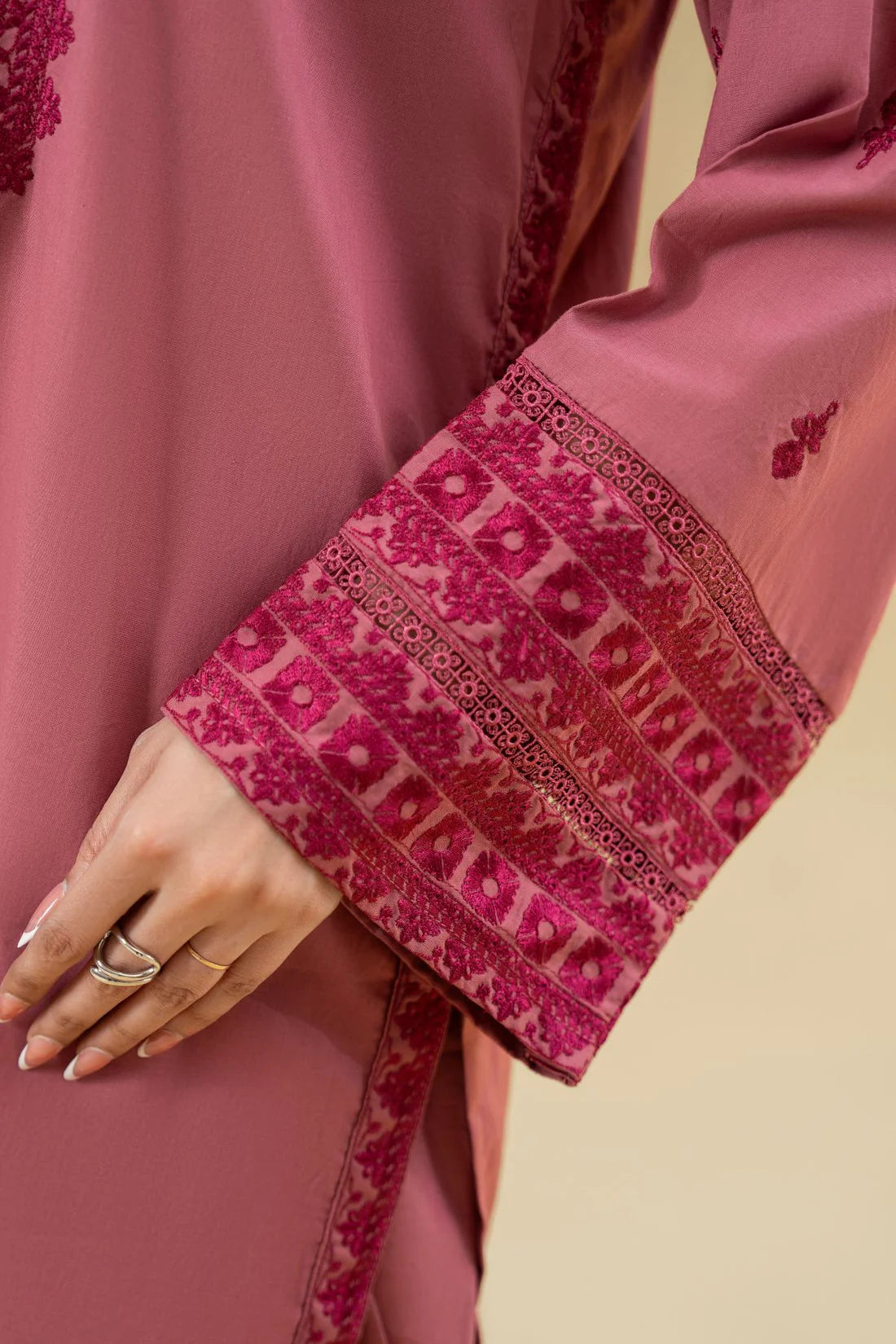 RUBY - 2PC Unstitched Dhanak Embroidered