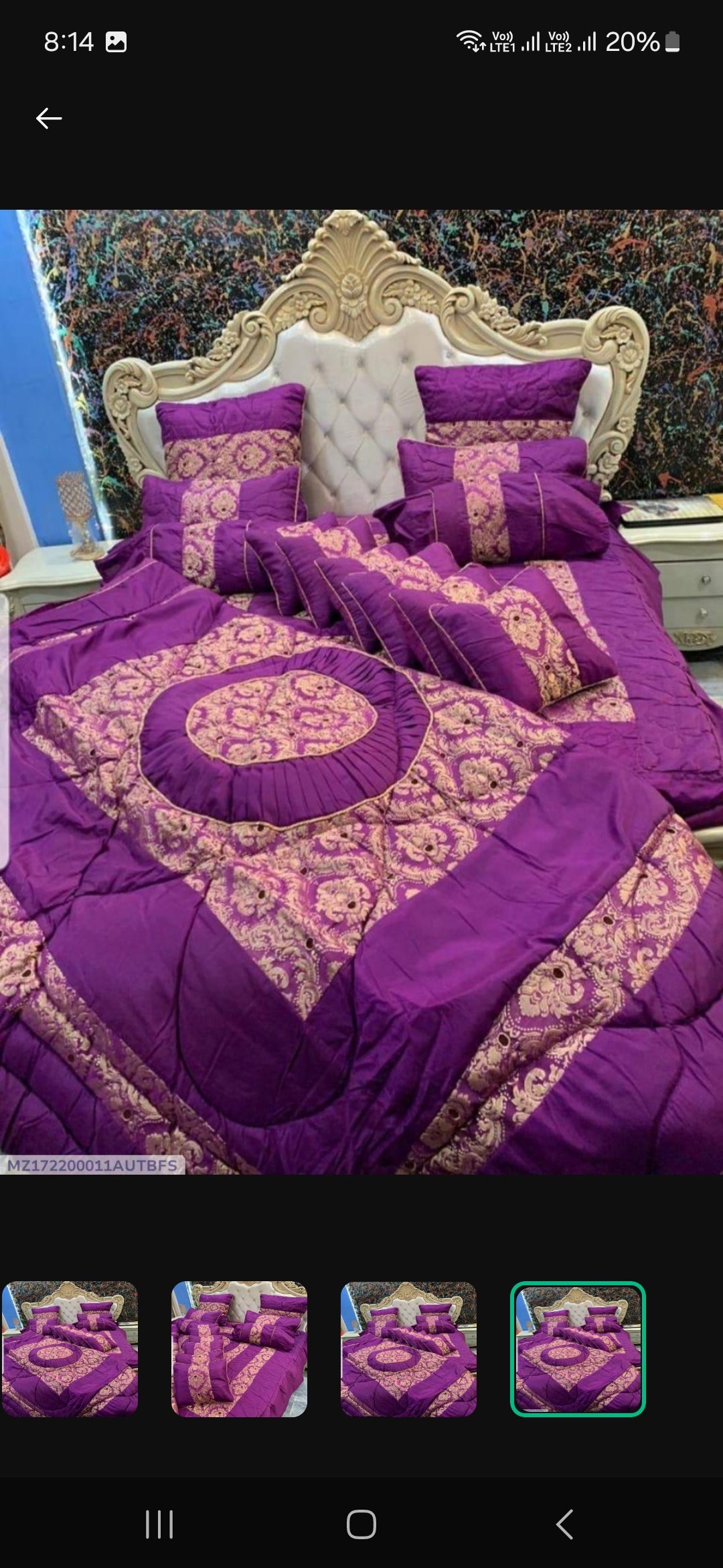 Bridal razai set 14 pieces