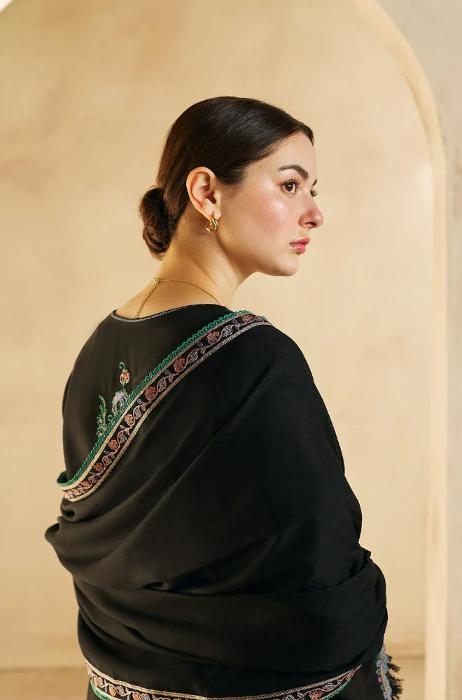 Zara Shah Jahan - 3PC Unstitched Dhanak Embroidered Shirt , Dupatta & Trouser